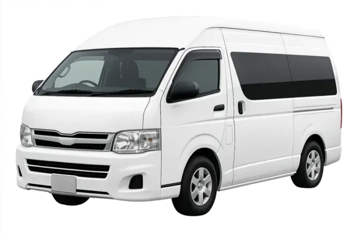 Toyota Quantum 14-seat minibus for group hire in Zambia