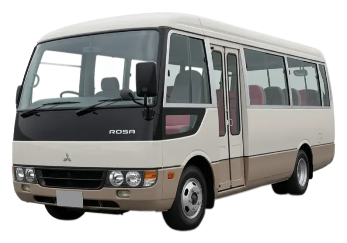 Mitsubishi Rosa 26-seat bus for charter and tour hire